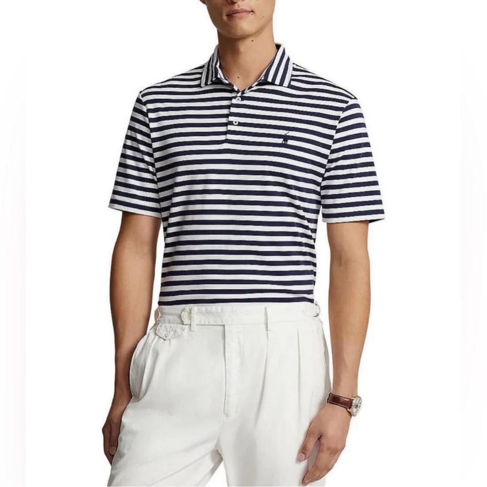 Classic Striped Polo Shirt XL